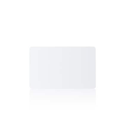MIF Adgangskort 4K hvit, m/mag.stripe i separate plastlommer