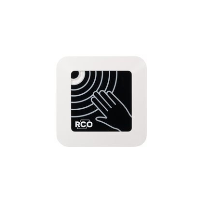 EXIT NoTouch-Button med RCO-logo Berøringsfri åpneknapp med lys