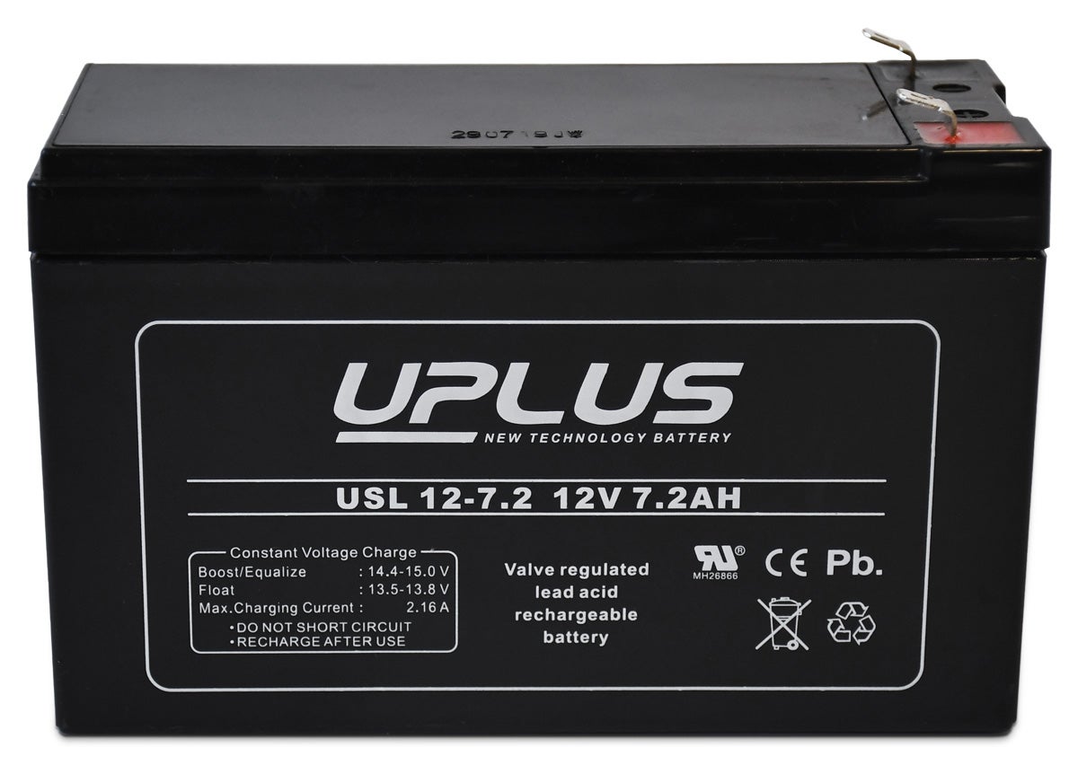 Batteri 12V 7,2Ah. 10-12år High Performance