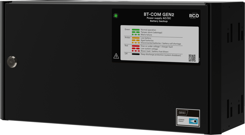 BT-5-S COM Gen2 Strømforsyning 5A 24V ekskl. 2x14Ah batterier